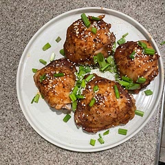 Baked it with skin-on thighs, definitely think the flavor would permeate better without skin