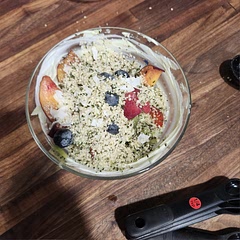 Used whole milk skyr instead of yogurt.  Added hemp hearts 
