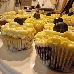 Made this again for the man. I used more lemon and zest this time and made a better cream cheese frosting that was more firm.