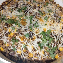 This is a new favorite! SO good with tortilla chips and homemade salsa! I used a pre-shredded Mexican cheese blend and tri-colored quinoa. I definitely plan to make this again.
