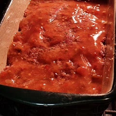 This is absolutely the families favorite recipe for meatloaf! And as it says, it is very easy. I use g Hughes chili sauce for the sauce. It is beyond phenomenal! Try it out!