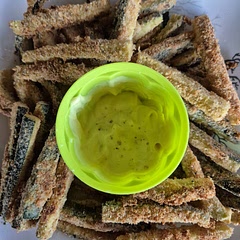 Made a Mayo and mustard dipping sauce, very yummy