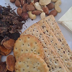 Easy to pack lunch. Replaced salami with biltong to reduce fat a little