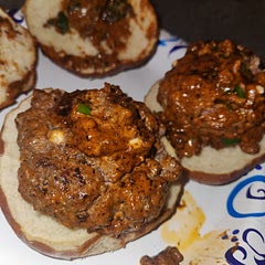 Made regular burgers.  Really good with pretzel buns