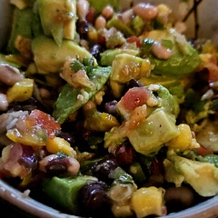 Delicious with or with out avocado!  Our guest raved over this tasty salad.  The maple syrup gave it a light sweetness.  Will definitely make this again!
