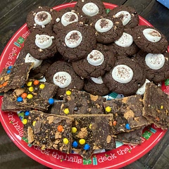 Made these for the annual family Christmas party (along with graham cracker “Christmas crack”.