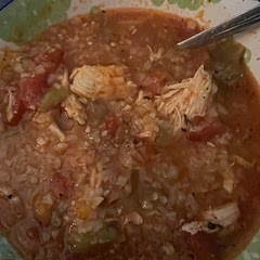 I cooked in instant pot for 35 minutes, but added  1-1/2 cups broth. I added more Cajun seasoning and cayenne, but I like spicy.