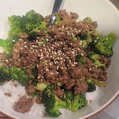 I added steamed broccoli in and mixed it with the seasoned beef before putting it over rice for an added vegetable