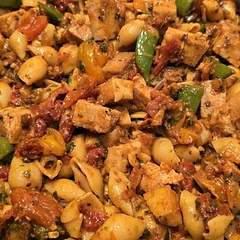 Pretty good, i added tofu for protein and some snap peas for crunch bc that's all I had. Next time I'll definitely be adding more veggies and make more sauce. I don't have any oven and just did everything on a stove top, much easier imo!