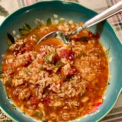Used beef broth instead of chicken 
Added 1/4 cup sundried tomatoes 
Added 1/2 cup red wine
Added 1/2 tsp ground mustard; 1/4 tsp smoked paprika; 3 tbsp brown sugar