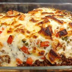 So good! The cheese sauce with Cajun seasoning made this dish super yummy! I used the soft flour tortillas, not corn. Will definitely make again. 