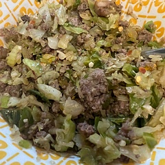 I added extra aminos, mushrooms and celery. I added red pepper flakes, too.