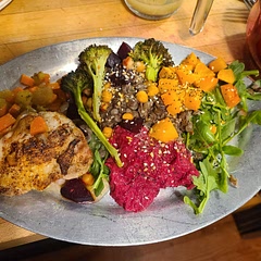 We had chicken on the side. We loved it this flavorful, colorful, healthy, and clean recipe. It's was so delicious that it seemed like we were eating at the best restaurant.  Maximum stars.