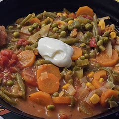 Excellent recipe, practically cooks itself for the most part. Flavourful and rich. Adding beef at the beginning makes for an awesome soup for meat lovers.
