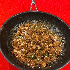 We love “Panda Express’s” Kung Pao Chicken. So we decided to make it.