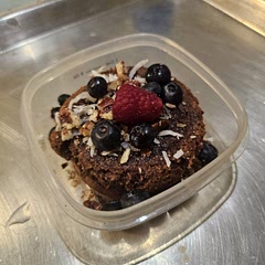 I added toasted coconut and some berries.  Taste delicious 😋 