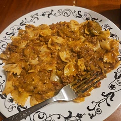 Added noodles and baked it in the oven once I got the cabbage done