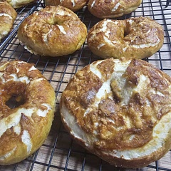 These are absolutely the BEST and easiest bagels 🥯 I have ever made! I got 16 🥯 out of this recipe 