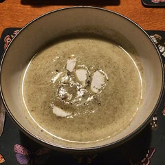 Interesting take on a celery soup, not my absolute favourite (prefer just celery and potato I think). Easy to make. Very tasty, definitely needs the goats cheese, fun, interesting taste profile. I'd recommend trying it.