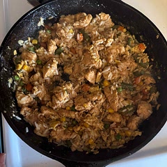 I read reviews for this recipe and followed recommendations to add more flavor. I added two tablespoons of hoisin, sprinkled some paprika, doubled the soy sauce and sesame oil. It was really good.