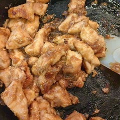 Easy and satisfying.
Used maple syrup and olive oil. Cooked in a cast iron pan. 