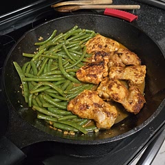 So good! The chicken took a bit longer to cook and I did the beans in a pot on the oven. But asides from those changes everything else was fine 