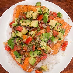 Combination of fresh ingredients that make it very flavorful yet also light. Nice break from the heavy winter meals