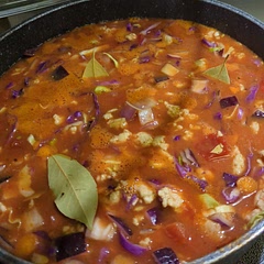 I did ground chicken instead of beef and add fire roasted tomatoes as well as red cabbage, delicious!
