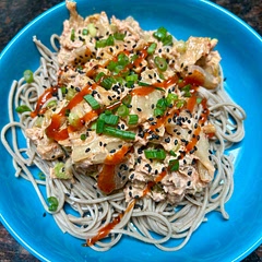 Make half the dressing for one can of tuna.