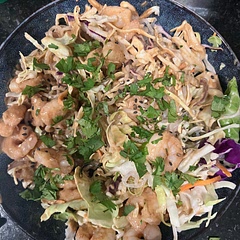 I actually substituted shirataki noodles for pad Thai. Made it way lower in carbs and calories. Peanut dressing is to die for!!!