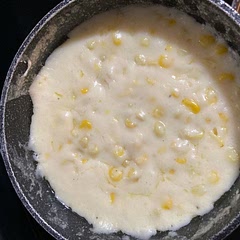 Because I made a smaller pot full, I only used one teaspoon of sugar.  I cooked the frozen corn right in the cream sauce for 15 minutes or so until it thickened. Yummy!