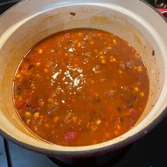 It was hard to find Adobo sauce (except for the sauce that was in the chipotle cans) so I added 3 tablespoons of rice wine vinegar. That worked fine. Served it with homemade sourdough bread and a green salad. It was fast and easy.
