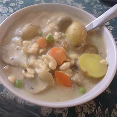 Takes about an hour and half to make, but is super hearty and filling.