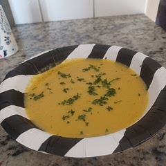 Sweet, creamy taste balanced nicely by the parsnip. Perfect weekend lunch. 