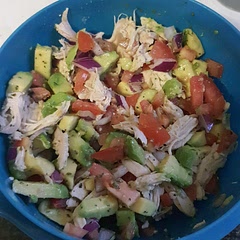 Replaced corn with tomatoes and added ginger for taste