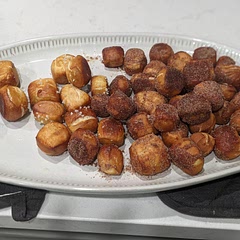 Probably cook them for less time, but besides that they were great. I added melted butter after to the salted ones, they needed it.