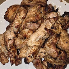 I threw mine on the grill turned out fabulous going to make some garlic sauce to put on this later.  One tasty meal would make again