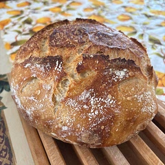 Added 1tbsp of EVOO and honey. One of the best sourdough bread recipe