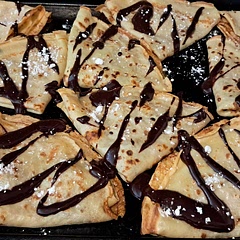 We didn't realize the batter needs to rest for an hour, so this is our result without resting. We would have liked more jam. It was fun to try, but I prefer quicker, simpler recipes. I was wondering if you can make the batter the night ahead?
