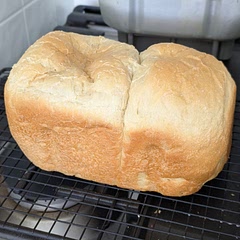 I was looking for a simple, dump it and walk away sandwich bread recipe, and this is it. I used bread machine yeast, so I just added it to the flour. I'll try replacing some of it with whole meal flour.