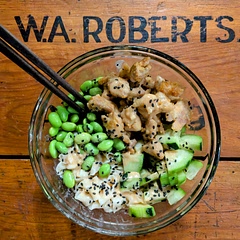 Yum! These were great bowls. I only used half the water in the sauce so it was thicker and it worked great.