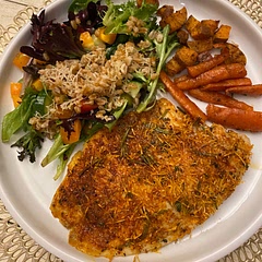 I added fresh thyme and Rosemary I had on hand to the mix. I also added garlic powder. Next time I should try smoked paprika or a little old bay! I would make this again.