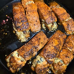 I stuffed with spinach cream cheese 