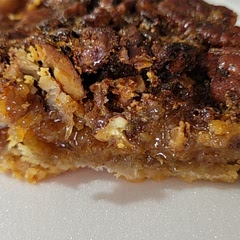 Crush pecans for topping or buy crushed. Whole ones made it tough to cut and eat. But super amazing taste!