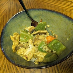 I just took the ingredients and ran with it. It turned out a little too spicy and salty otherwise good . 