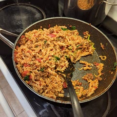 Very very delicious!!!  Went a little off the recipe as I used sausage instead of chicken! And added a decent amount of chili flakes! 