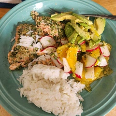Yummy and light. Refreshing with citrus salad. 