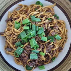 Great choice, I used egg noodles instead of pasta. Seemed more appropriate for the flavor profile. Added a sprinkle of white pepper. Very nice lunch when served with roasted broccoli!