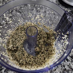 Nutty and cheesy! I used 1 cup hemp seeds. It's good by itself and on crackers. I used Badia hulled hemp seeds.