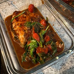 Added some fresh spinach and it turned out amazing!